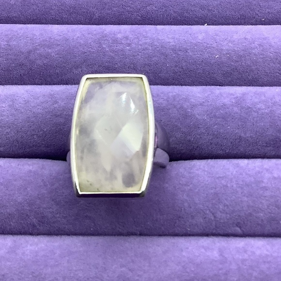 Elle .925 Silver Quartz Ring size 7 - Picture 3 of 6